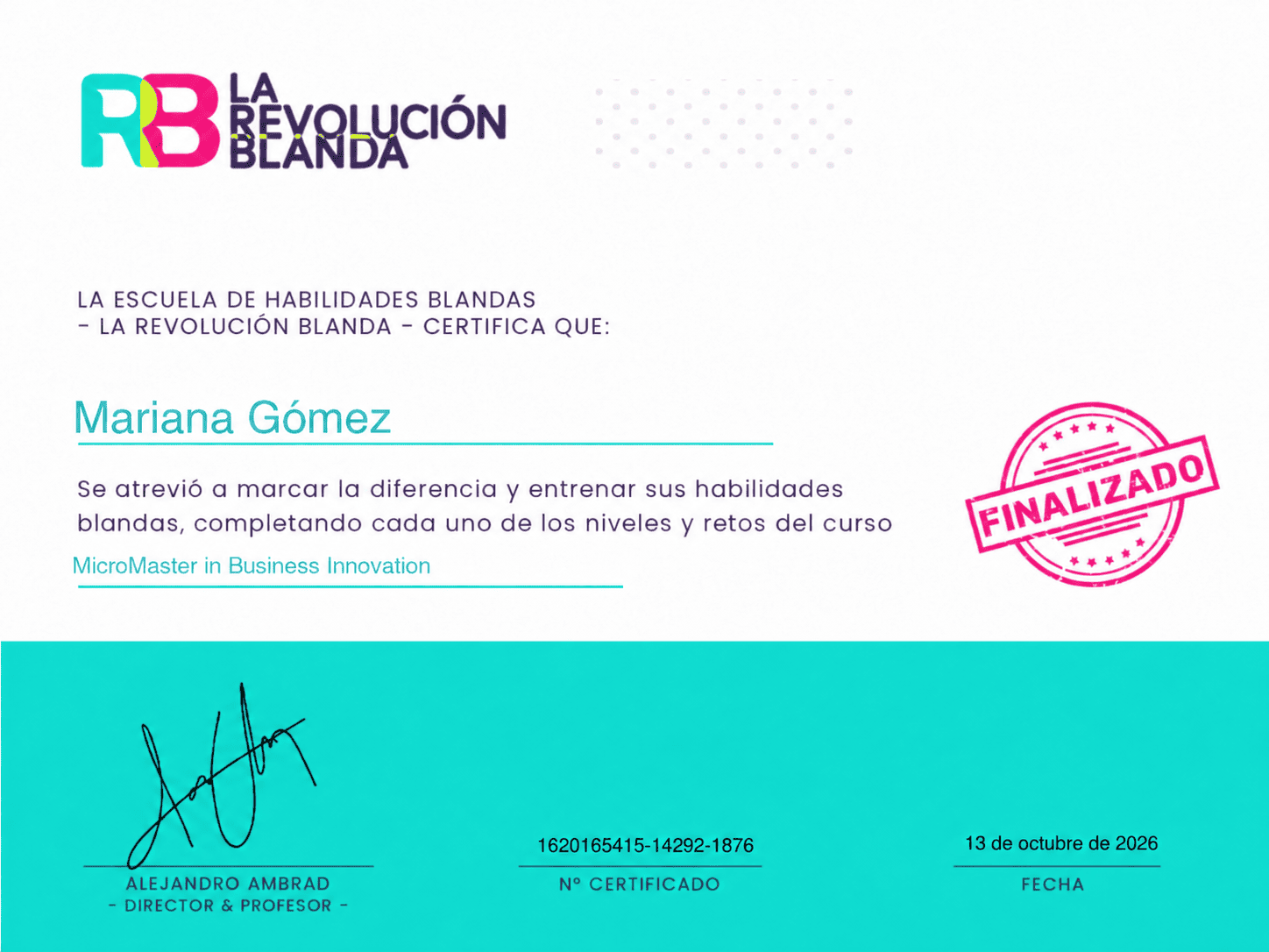 Certificado MicroMaster in Business Innovation